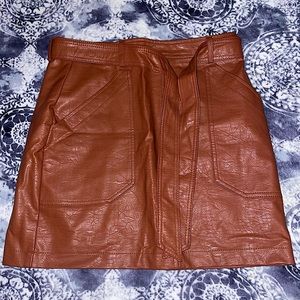 Leather skirt